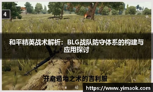 和平精英战术解析：BLG战队防守体系的构建与应用探讨